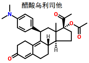 醋酸乌利司他 结构式