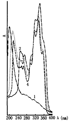 朝鲜苍术的紫外光谱图