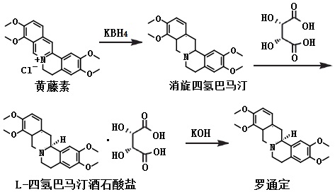 罗通定的合成路线