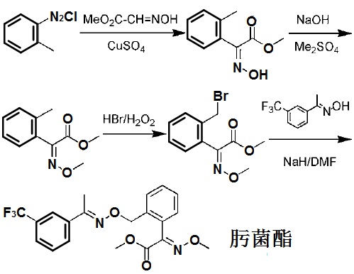 肟菌酯的合成路线