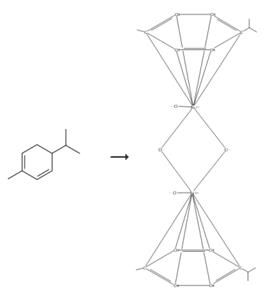 图2 二氯双(4-甲基异丙基苯基)钌(II)的合成路线[3]