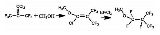 图1 全氟丁基甲醚的合成路线图.png