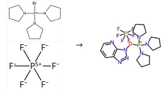 (7-氮杂苯并三唑-1-氧)三吡咯磷六氟磷酸盐的合成路线
