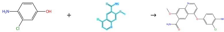 4-氯-7-甲氧基喹啉-6-酰胺的亲核取代反应