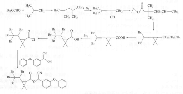 四溴菊酯的合成路线