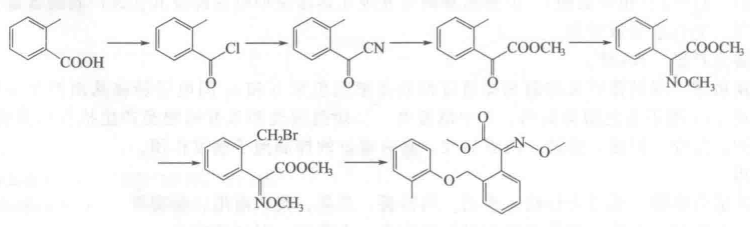 醚菌酯合成路线