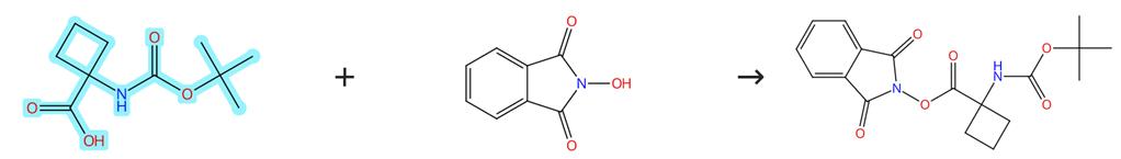 Boc-1-氨基环丁烷羧酸的酯化反应