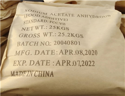 Technical Grade Food Grade pharmaceutical Grade Sodium Acetate Granule and powder