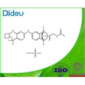 N-[2-[(1R,4S)-6-[[4-(Cyclobutylamino)-5-(trifluoromethyl)-2-pyrimidinyl]amino]-1,2,3,4-tetrahydronaphthalen-1,4-imin-9-yl]-2-oxoethyl]acetamide methanesulfonate (1:1)