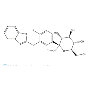 Methyl 1-C-[3-(benzo[b]thien-2-ylMethyl)-4-fluorophenyl]-