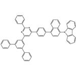 9-(4-(4-(6-([1,1':3',1''-terphenyl]-5'-yl)-2-phenylpyrimidin-4-yl)phenyl)naphthalen-1-yl)-9H-carbazole pictures