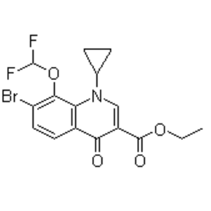 Ethyl 7-bromo-1-cyclopropyl-8-(difluoromethoxy)-4-oxo-1,4-dihydroquinoline-3-carboxylate