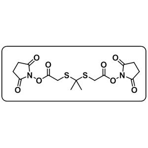 2,5-Pyrrolidinedione,1,1'-[(1-methylethylidene)bis[thio(1-oxo-2,1-ethanediyl)oxy]]bis-