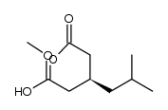 (3S)-3-(2-methoxy-2-oxoethyl)-5-methylhexanoic acid