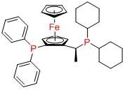 (S)-(+)-1-[(R)-2-(二苯基膦)二茂铁]乙基二环己基膦