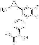 (1R,2S)-2-(3,4-二氟苯基)环丙胺 (R)-扁桃酸盐