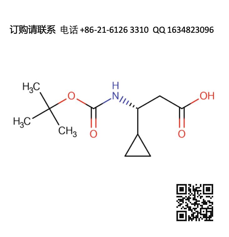 (3R)-3-(Boc-Amino)-3-Cyclopropylpropanoic acid