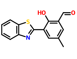 5-甲基-3-(2-苯并噻唑基)-2-羟基苯甲醛