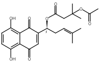 β-乙酰氧基异戊酰阿卡宁