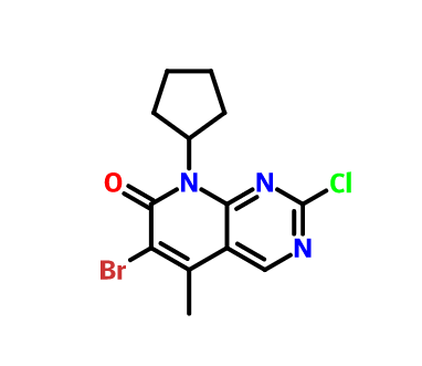 6-溴-2-氯-8-环戊基-5-甲基-吡啶并[2,3-D]嘧啶-7(8H)-酮