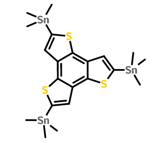 2,5,8-三(三甲基锡)苯并[1,2-b:3,4-b':5,6-b'']三噻吩