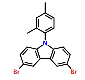 3,6-二溴-9-(2,4-二甲基苯基)-9H-咔唑