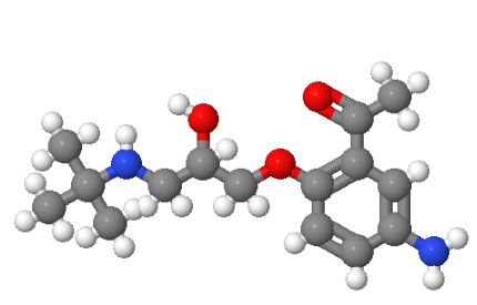 56980-94-0；5-氨基-2-(3-(叔丁基氨基)-2-羟基丙氧基)苯乙酮