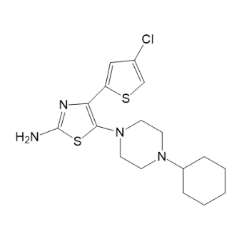 4-（4-氯噻吩-2-基）-5-（4-环己基哌嗪-1-基）噻唑-2-胺