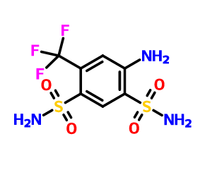 4-氨基-6-(三氟甲基)苯-1,3-二磺酰胺