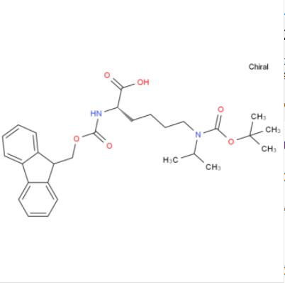 F-Lys(ipr)(Boc)-OH  N-芴甲氧羰基-N'-叔丁氧羰基-N'-异丙基-D-赖氨酸