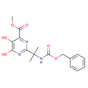 2-(2-(苄氧基羰基氨基)丙-2-基)-5-羟基-6-氧代-1,6-二氢嘧啶-4-甲酸甲酯