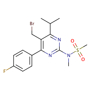 5-(溴甲基)-4-(4-氟苯基)-6-异丙基-2-[甲基(甲磺酰)氨基]嘧啶