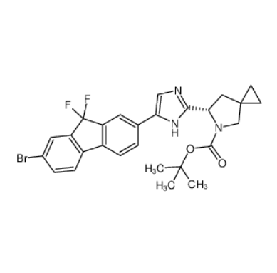 (6S)-6-[5-(7-溴-9,9-二氟-9H-芴-2-基)-1H-咪唑-2-基]-5-氮杂螺[2.4]庚烷-5-羧酸叔丁酯