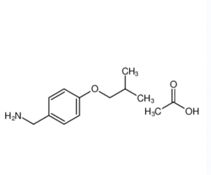 4-(2-甲基丙氧基)苯甲胺乙酸盐