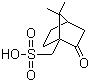 CAS 登录号：3144-16-9, D(+)-10-樟脑磺酸, 右旋樟脑磺酸, 右旋-7,7-三甲基二环[2.2.1]庚烷-2-酮-1-甲磺酸