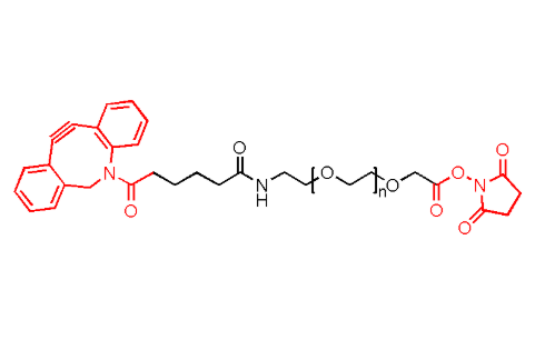 DBCO-PEG4-NHS 二苯基环辛炔PEG活性酯