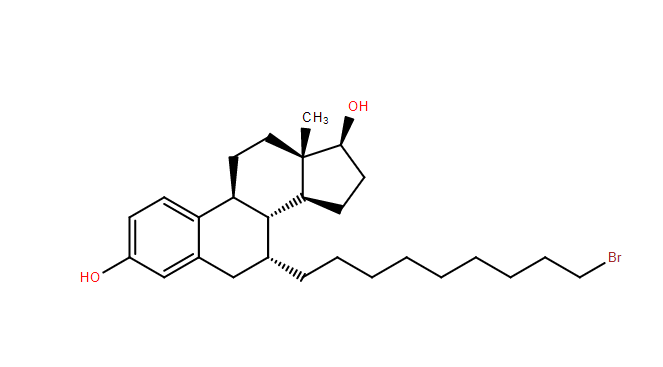 7α-(9-溴壬烷基)雌甾-1,3,5(10)-三烯-3,17β-二醇