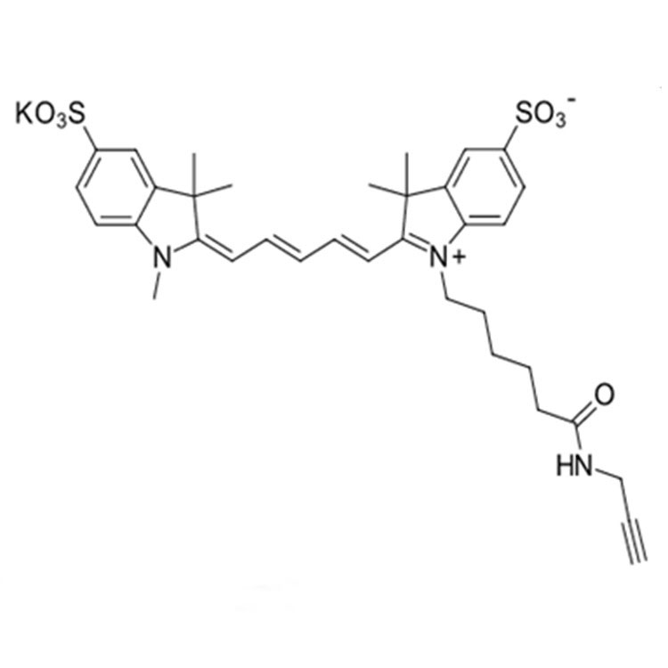 Sulfo-Cyanine5 alkyne，1617572-09-4，磺化Cy5 炔烃