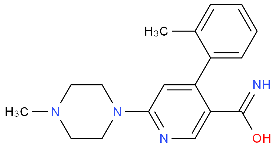 6-(4-甲基哌嗪-1-基)-4-(2-甲基苯基)烟酰胺