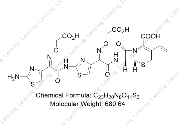 头孢克肟聚合杂质B，头孢克肟双侧链