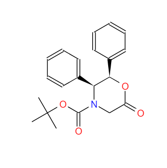 (2R,3S)-N-叔丁氧羰基-2,3-二苯基吗啉-6-酮