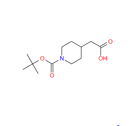 1-叔丁氧羰基-4-哌啶乙酸