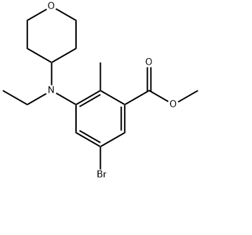 5-溴-3-(乙基(四氢-2H-吡喃-4-基)氨基)-2-甲基苯甲酸甲酯