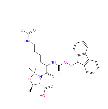 (4S,5R)-3-[(2S)-6-[[叔丁氧羰基]氨基]-2-[[芴甲氧羰基]氨基]-1-氧代己基]-2,2,5-三甲基-4-恶唑烷羧酸