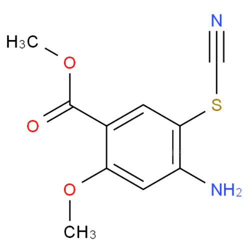 2-甲氧基-4-氨基-5-硫氰基苯甲酸甲酯