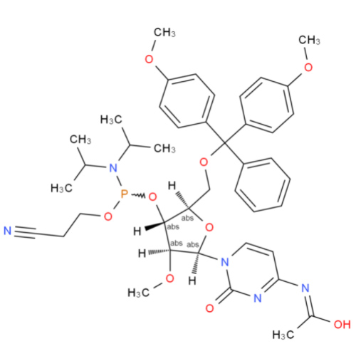 N-乙酰基-5'-O-(4,4-二甲氧基三苯甲基)-2'-O-甲基胞苷-3'-(2-氰基乙基-N,N-二异丙基)亚磷酰胺