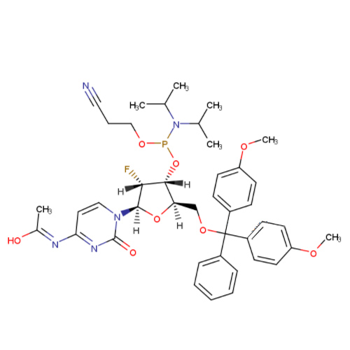 N-乙酰基-5'-O-(4,4-二甲氧基三苯甲基)-2'-脱氧-2'-氟胞苷-3'-(2-氰基乙基-N,N-二异丙基)亚磷酰胺
