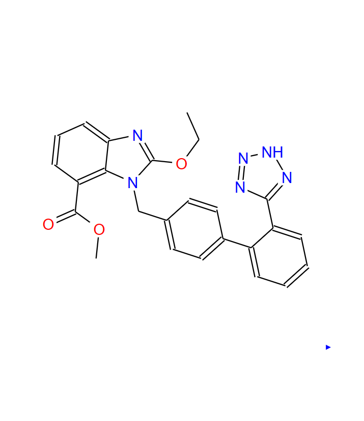 2-乙氧基-1-[[(2'-(1H-四唑-5-基)联苯-4-基)甲基]苯并咪唑]-7-甲酸甲酯