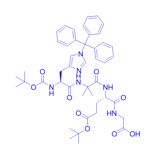 索玛鲁肽片段四肽/1890228-73-5/Boc-His(Trt)-Aib-Glu(tBu)-Gly-OH