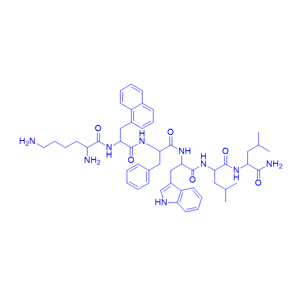 反向激动剂多肽H-Lys-(D-1-Nal)-Phe-(D-Trp)-Leu-Leu-NH2/1394288-22-2/K-(D-1-Nal)-FwLL-NH2